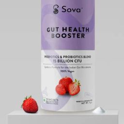 Sova Health Gut Health Booster | CFU Probiotics for Gas, Bloating & Constipation Powder - 15Bn-25