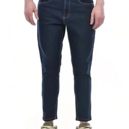 Numero Uno Dark Blue Tapered Fit Jeans-image-26