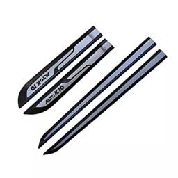 Auto Pearl Car Door Side Beading Moulding ‎Black & Silver Compatible For Maruti Suzuki Alto K-10 (Set of 4 Pcs)-24