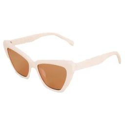 Voyage Light Brown Cat Eye UV Protection Sunglasses for Women-image-49
