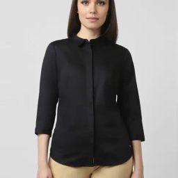 Van Heusen Black Cotton Formal Shirt-picture-36