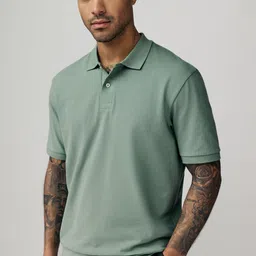 NEXT Men Polo Collar Pure Cotton T-shirt-image-93