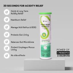 Sova Health Acidity Relief Effervescent 30 Seconds Acidity Relief|CFU Probiotics & Herbs Tabs - 5Bn image 2