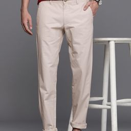Louis Philippe Sport Men Micro Ditsy Printed Slim Fit Chinos Trousers-image-20