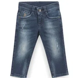 U.S. Polo Assn. Kids Blue Distressed Jeans-picture-8