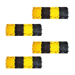Robustt RB-SPEED-BUMP-BLACK-YELLOW-4 Safety Speed Breaker (Pack of 4)-10