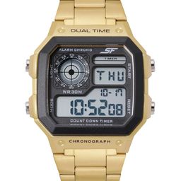 Sonata Unisex SF Digital Chronograph Watch 77134PM03W-29