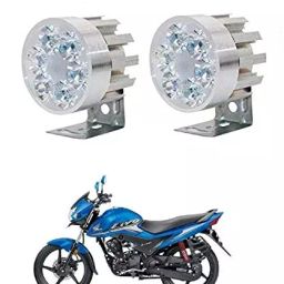 Cartronics Round 6 LED Motorcycle Light Bike Fog Lamp for Honda Livo-35