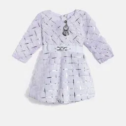 Muhuratam Girls Purple Dresses-23