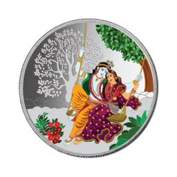 Taraash Radha Krishna 999 50gm Silver Coin-image-21