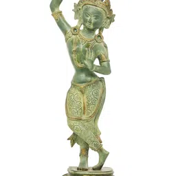 Exotic India Handmade Green Buddha Idol Showpiece-image-6