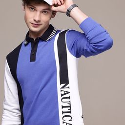 Nautica Colourblocked Shirt Collar Sweatshirt-image-67