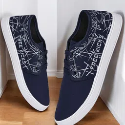 Spotwalk Men Canvas Printed Lace Ups Sneakers-picture-36