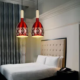 GAUVIK Maroon Aluminium Ceiling Lamp-26