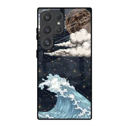 QRIOH High Tides Printed Lightweight Silicone Samsung Galaxy S25 Ultra 5G Glass Back Case-picture-10