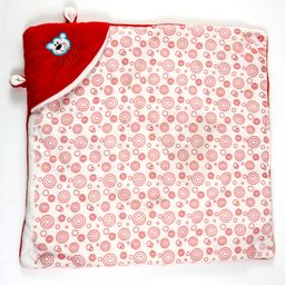 BABYZONE Fleece Circle Printed Blanket - Red-image-33