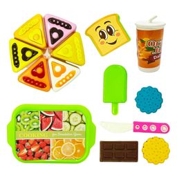 Amitasha 15 Pcs Kitchen Toys Pretend Play Food Replica Set - Multicolor-6