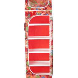 little ones Little One's   6 Plastic Shelves Baby Wardrobe Toy Organizer   Jungle Red   TB6 AR image 4