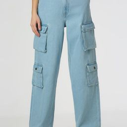 Pepe Jeans Women Straight Fit High-Rise Cargos Trousers-picture-26