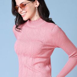 V-Mart Women Pullover Cable knit Sweater-picture-2