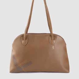Baggit Brown Solid Shoulder Bag with Printed Detail-4