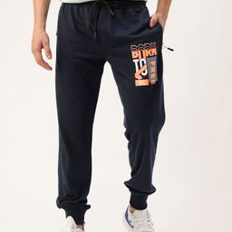 Sports52 wear Men Slim Fit Typography Printed Joggers-image-98