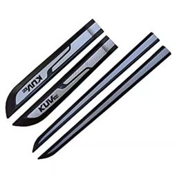 Auto Pearl Car Door Side Beading Moulding ‎Black & Silver Compatible For Mahindra KUV 100 (Set of 4 Pcs)-2