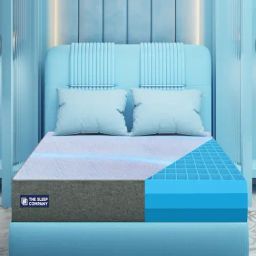 The Sleep Company SmartGrid Double Size Bed 4-5 degree Cooler Luxe SnowTec Mattress - 6 inches-image-88