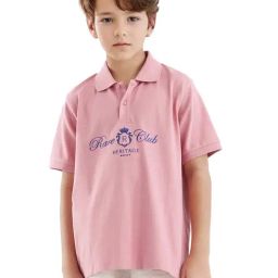 Rare Ones Boys Pink Cotton Printed Polo T-Shirt-picture-44