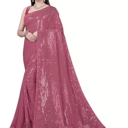 KALINI Embellished Sequinned Saree-image-73