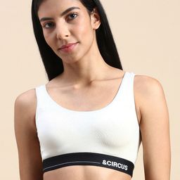 &CIRCUS High Coverage Non-Padded Non Wired Moisture Wicking MicroModal Lounge Bra-17