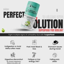 Sova Health Bloating & Gas Relief | CFU Probiotics & Peppermint for Bloating Powder - 10Bn image 5