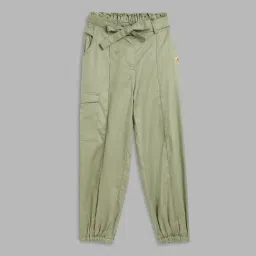 Blue Giraffe Kids Olive Solid Trousers-image-76