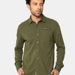 Royal Enfield Green Regular Fit Shirt-image-19