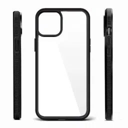 GRIPP Stark Clear Protection Transparent Back Case for Apple iPhone 14 Plus - Black-picture-40