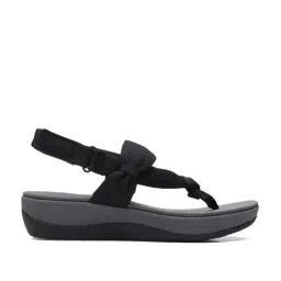 Clarks Women's Arla Nicole Black Back Strap Wedges-image-29