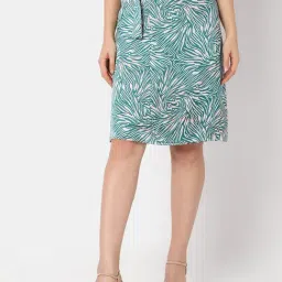 Vero Moda Green Printed Skirt-image-48