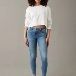 American Eagle Outfitters Blue Mid Rise Jeans-picture-28