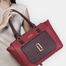 Lavie Luxe Red LX Kyle Lg Tote Handbag-image-61