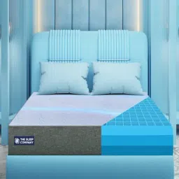 The Sleep Company SmartGrid Double Size Bed 4-5 degree Cooler Luxe SnowTec Mattress - 8 inches-image-98