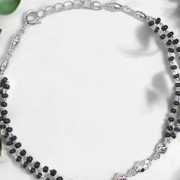 Taraash 925 Sterling Silver Multi Beaded Mangalsutra Bracelet for Women-image-13
