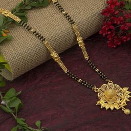 Ramdev Art Fashion Jwellery Brass Gold Plated Mangalsutra-image-75