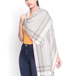 Style Quotient Brown & Red Checks Scarves image 2