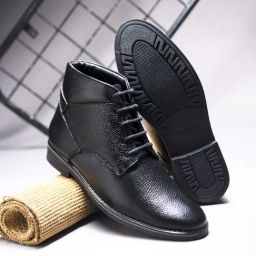 Clog London Men's Black Derby Boots-12