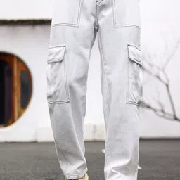 MASTERLY WEFT Men Cotton Regular Fit Super Low Distress Jeans-image-60