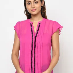 Moda Rapido Flutter Sleeve Top-picture-22