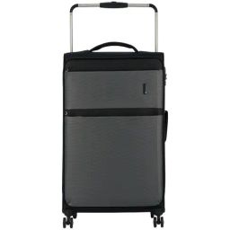 it luggage Debonair Black & Grey 8 Wheels Large Soft Cabin Trolley Bag - 46 cm-image-28