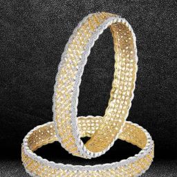 YouBella Gold Plated & American Diamond Stylish Traditional Bangle Set-29