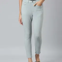 Go Colors! Sky Blue Mid Rise Crop Jeggings-image-28