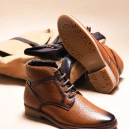 Clog London Men's Tan Derby Boots-25